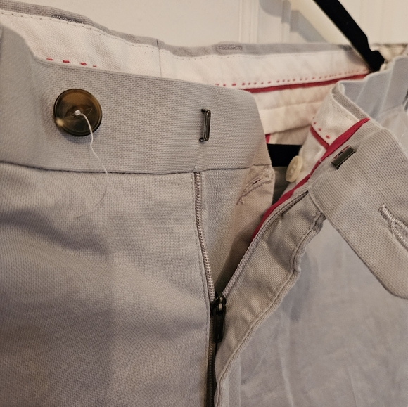 Used 34W 37L Men's Light Gray/Silver M&S Dresspants - Picture 7 of 14